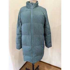 J. Jill Pink Women's Small Teal Blue Green Puffer Puffy Down Coat Jacket
